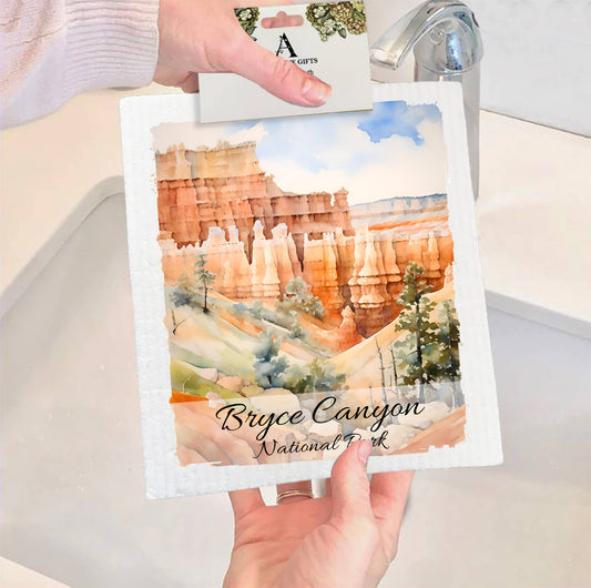 Set of 2 -  Bryce Canyon National Park Utah SWEDISH DISH CLOTH