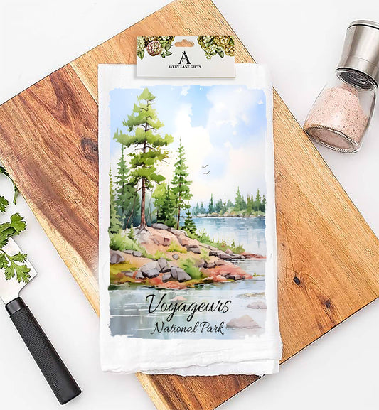Voyageurs National Park Minnesota  Flour Sack Tea Towel