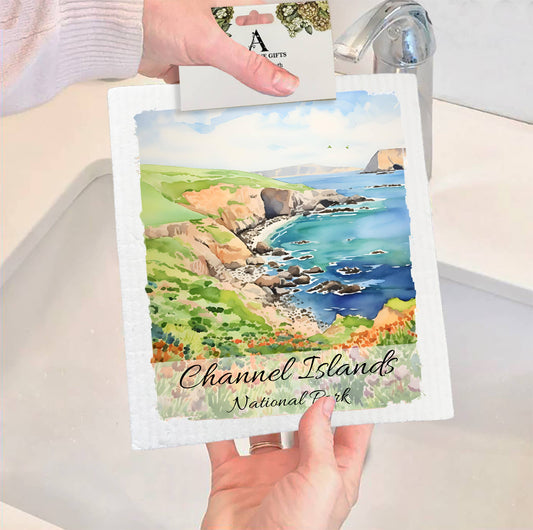 Set of 2 -  Channel Island Nationa Park California SWEDISH DISH CLOTH