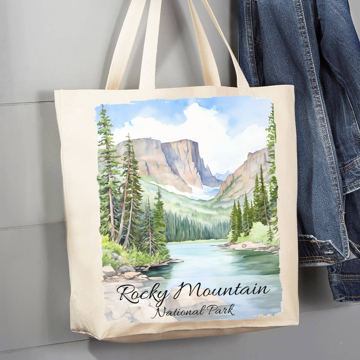 Rocky Mountain National Park Colorado 12 oz Canvas Tote Bag