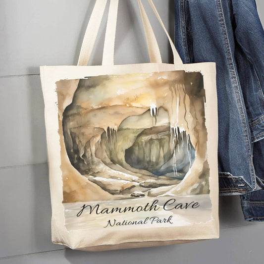 Mammoth Cave national Park Kentucky  12 oz Canvas Tote Bag