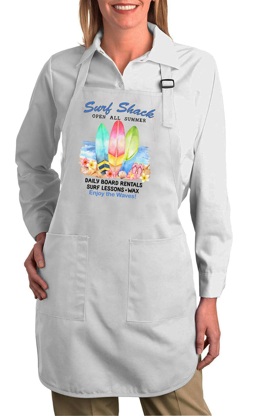 Surf Shack Enjoy the Waves Beach Cotton Apron