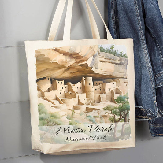 Mesa Verde National Park Colorado 12 oz Canvas Tote Bag