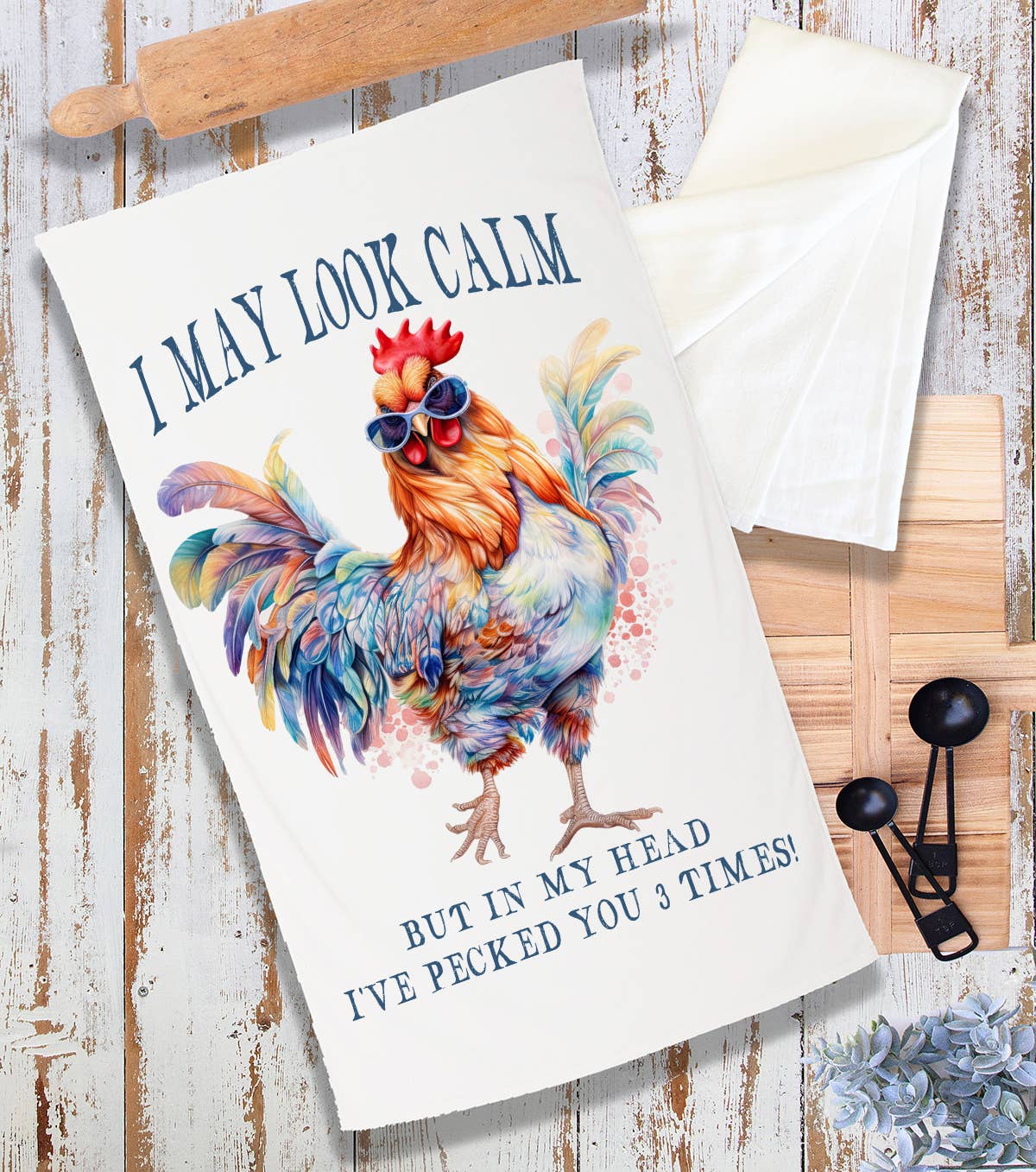 May Look Calm Funny Saying Terry Cloth Towel