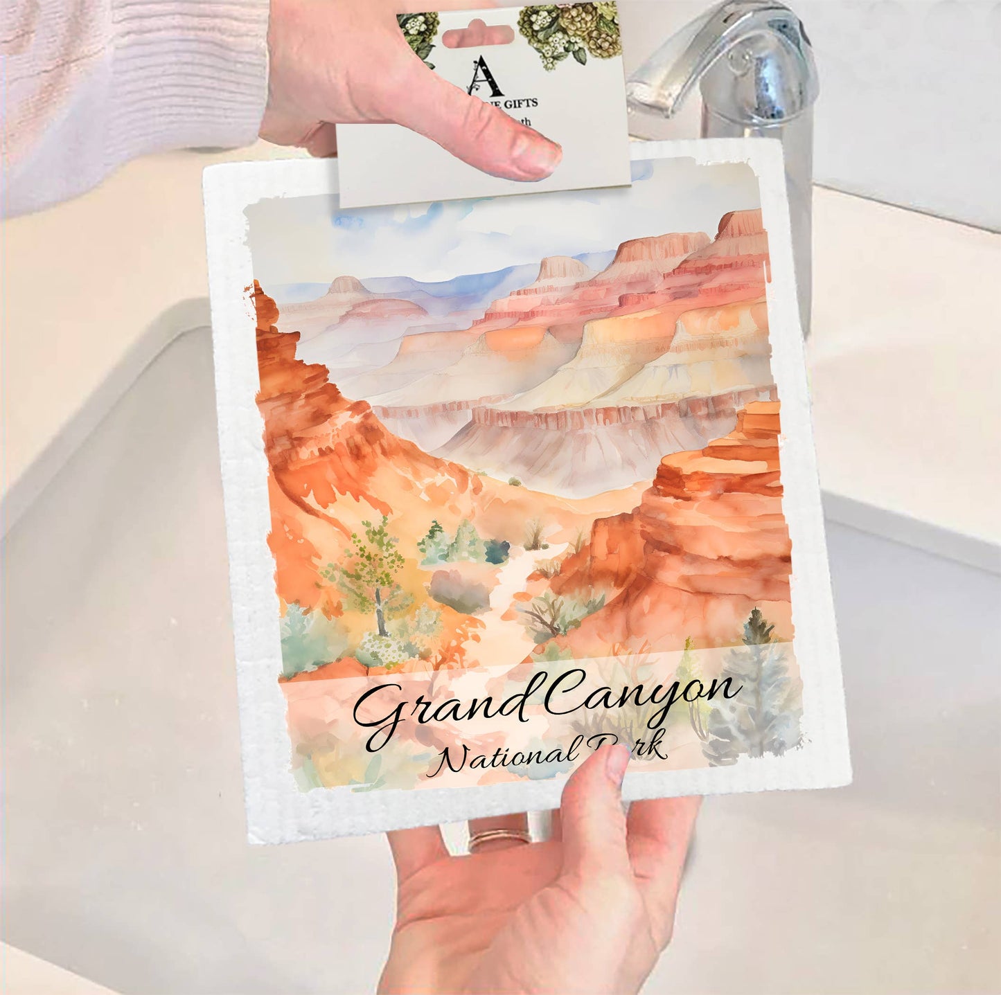 Set of 2 -  Grand Canyon National Park Arizona SWEDISH DISH CLOTH