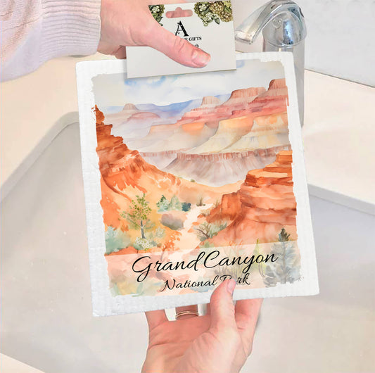 Set of 2 -  Grand Canyon National Park Arizona SWEDISH DISH CLOTH