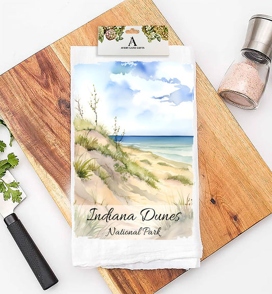 Indiana Dunes National Park Indiana  Flour Sack Tea Towel