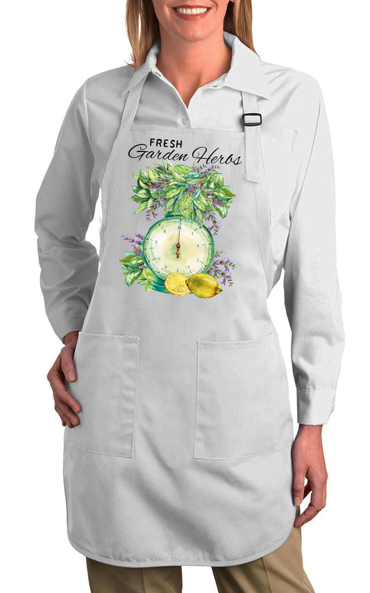 Farmhouse Fresh Garden Herbs Cotton Apron