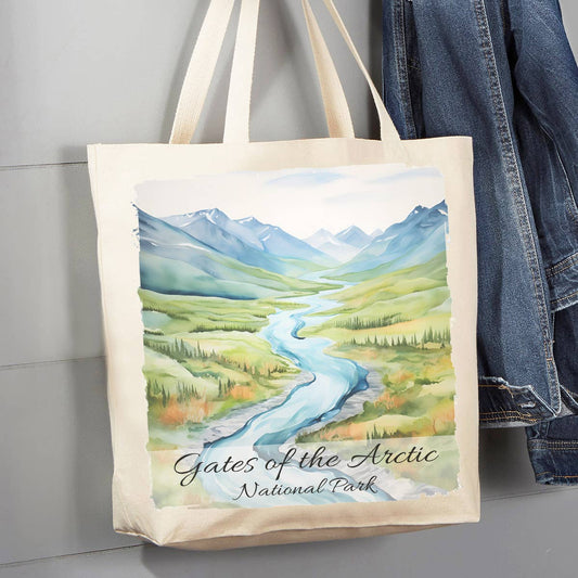 Gates of the Artic National Park 12 oz Canvas Tote Bag