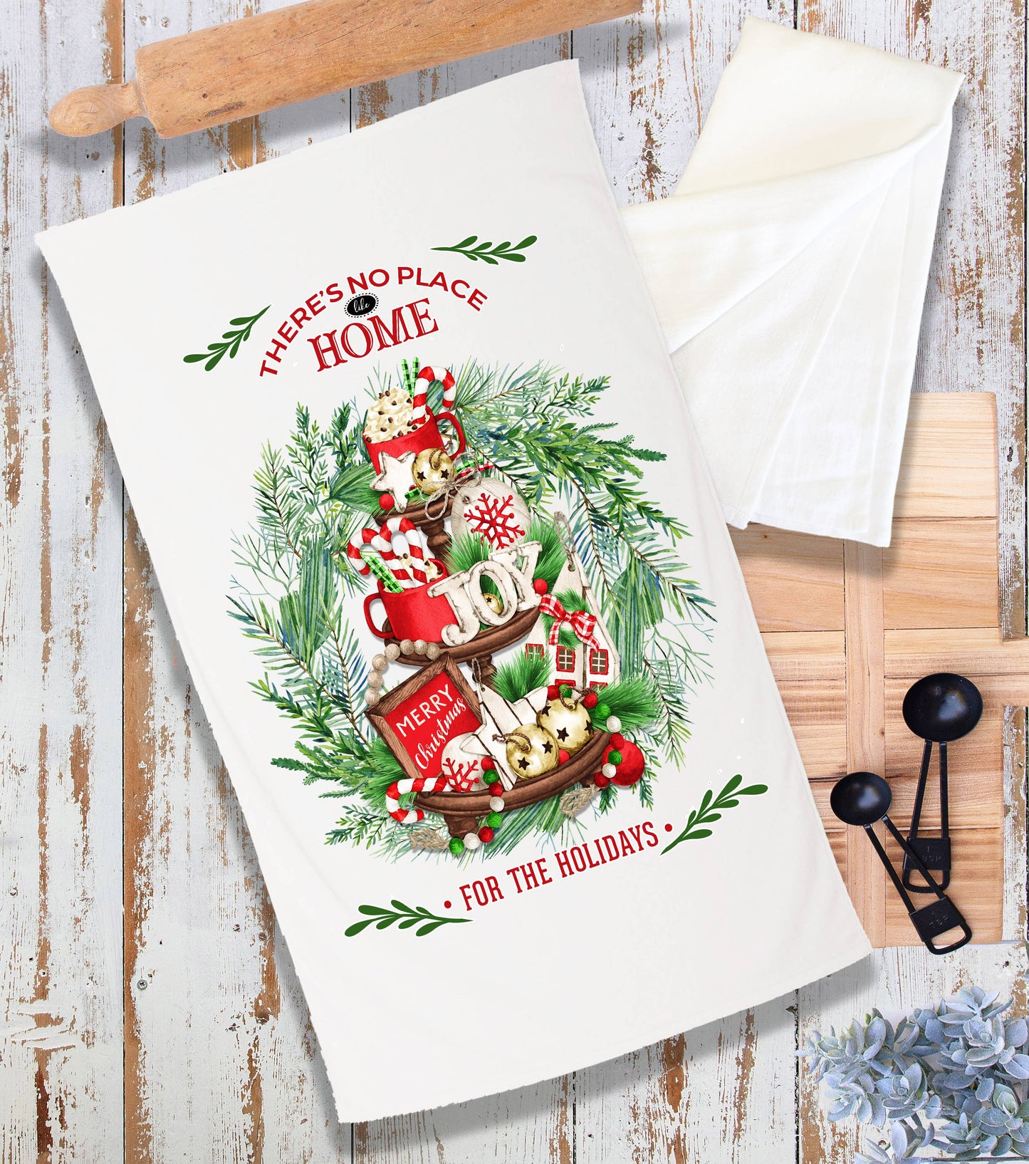 Christmas No Place Like Home Terry Cloth Towel