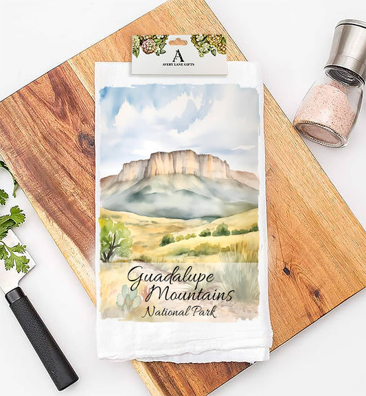 Guadalupe Mountains National Park Texas Flour Sack Tea Towel