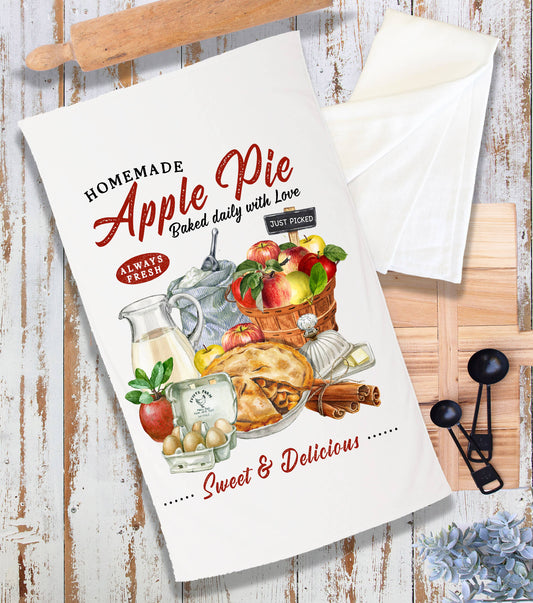 Country Homemade Apple Pie Terry Cloth Towel