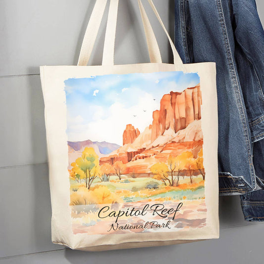 Capitol Reef National Park Utah  12 oz Canvas Tote Bag