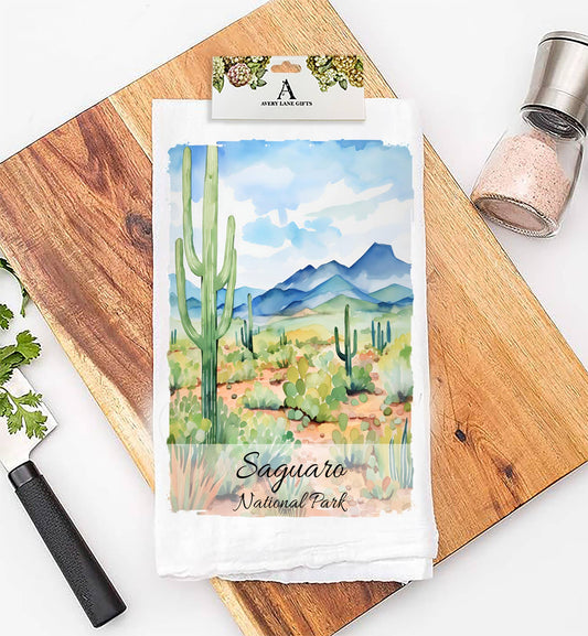Saguaro National Park Arizonia  Flour Sack Tea Towel