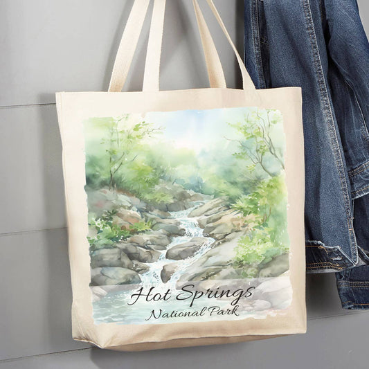 Hot Springs National Park Arkansas  12 oz Canvas Tote Bag