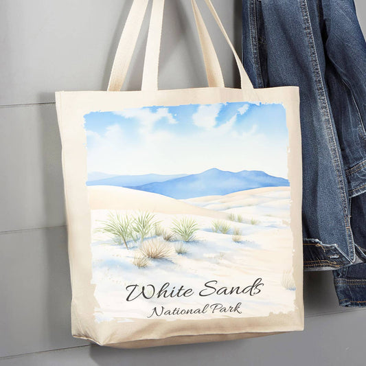 White Sands National Park New Mexico  12 oz Canvas Tote Bag