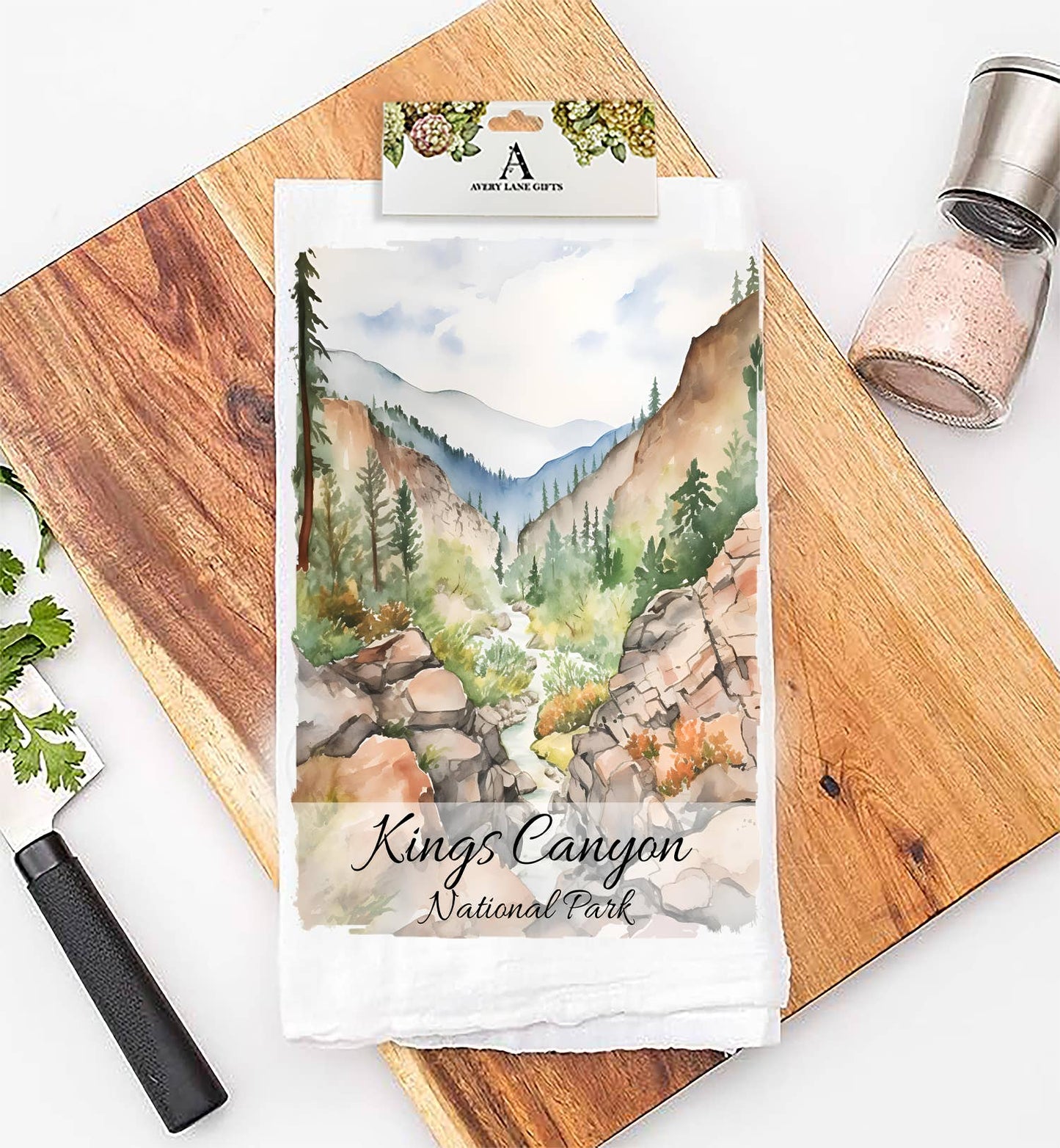 Kings Canyon National Park California  Flour Sack Tea Towel