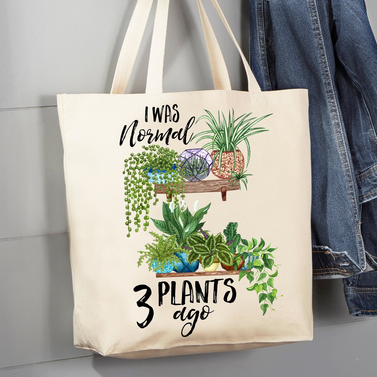 Its Not Hoarding If It's Plants Huse Plants 12 oz Canvas Tote Bag