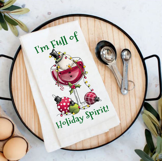 Christmas Full of Holiday Cheer Cotton Tea Towels