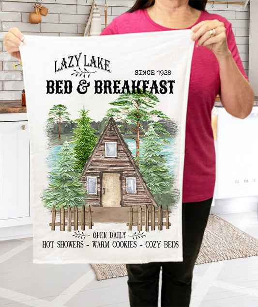 Lazy Lake Bed & Breakfast Cotton Terry Cloth Towels