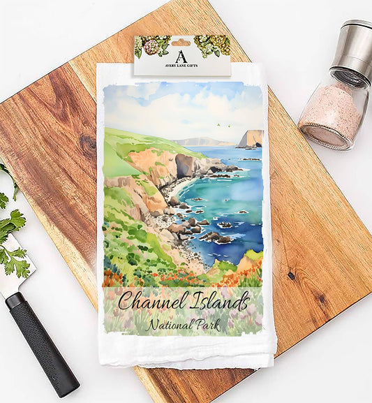 Channel Island Nationa Park California Flour Sack Tea Towel