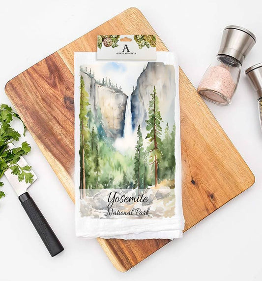 Yosemite National Park California Flour Sack Tea Towel