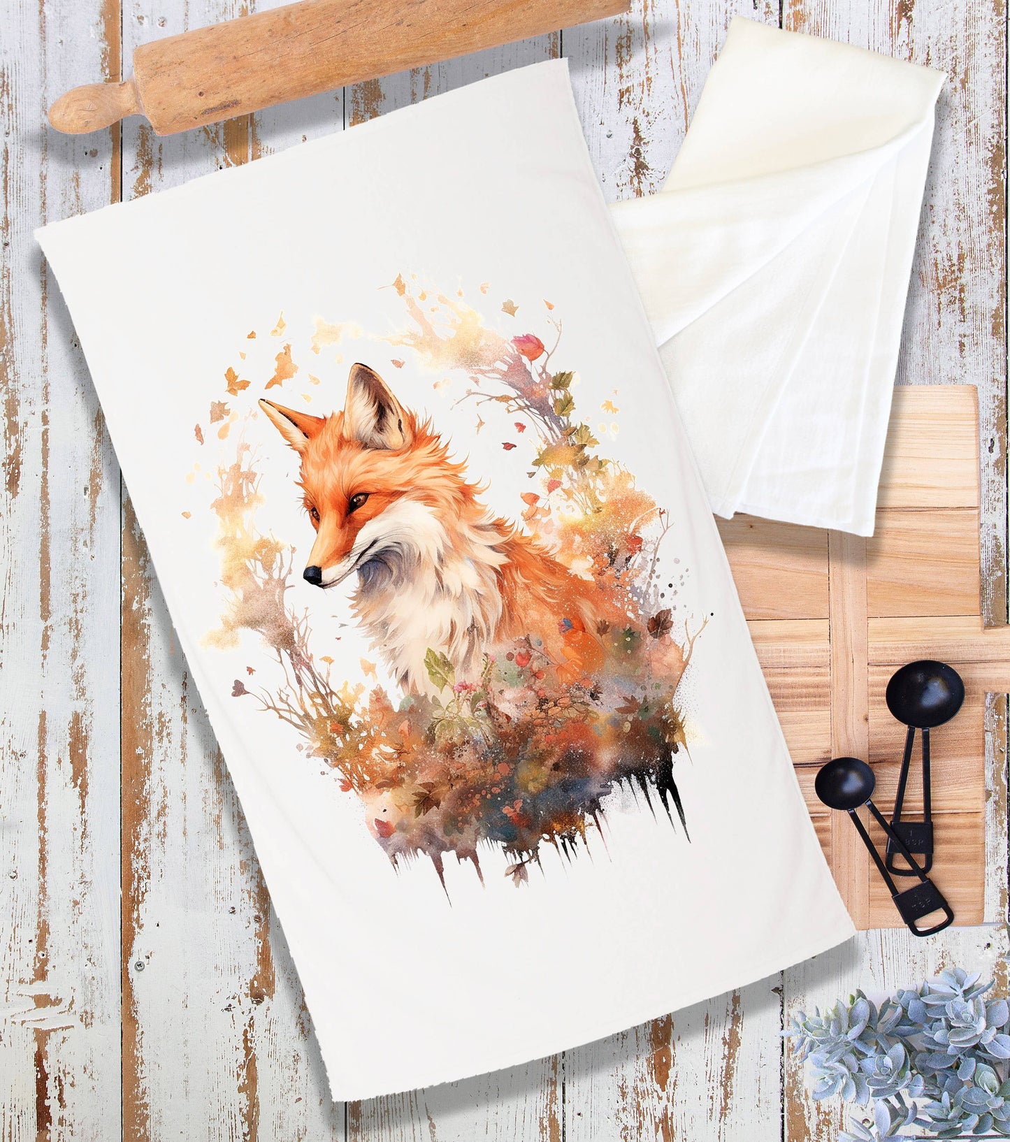 Red Fox Animal Hunting Terry Cloth Towel