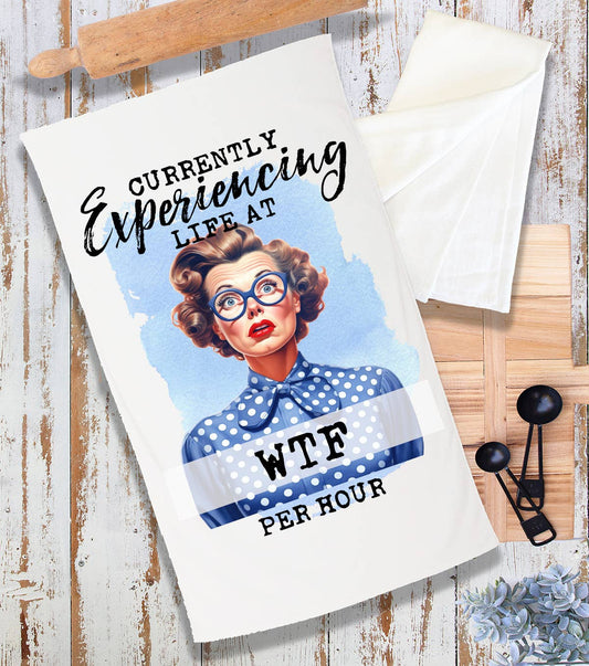 Experiencing Life at WTF Funny Terry Cloth Towel