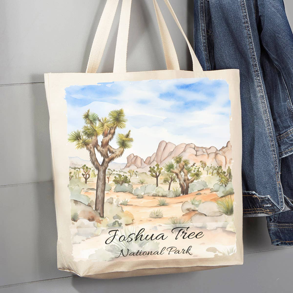 Joshua Tree National Park California  12 oz Canvas Tote Bag