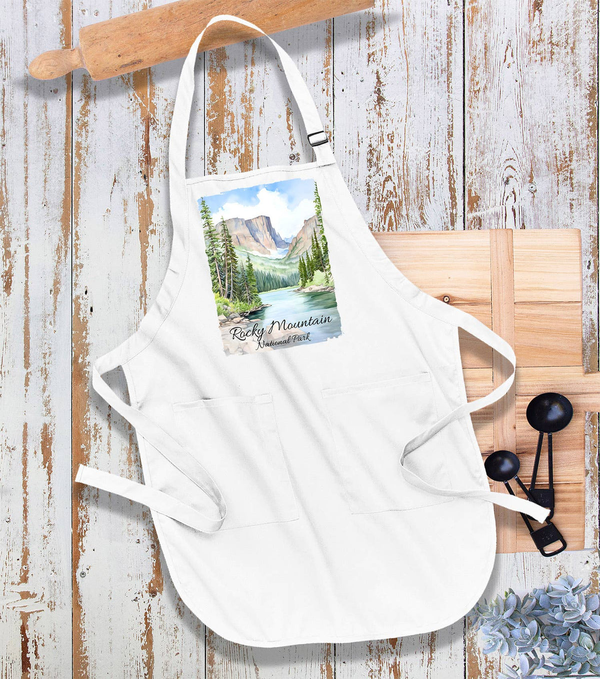 Rocky Mountain National Park Colorado Kitchen Cotton Apron