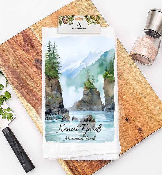 Kenai Fjords National Park Alaska  Flour Sack Tea Towel