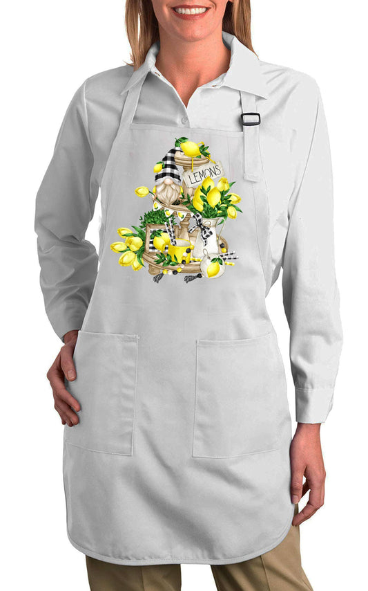 Gnome and Lemons 2 Tier Tray Cotton Apron