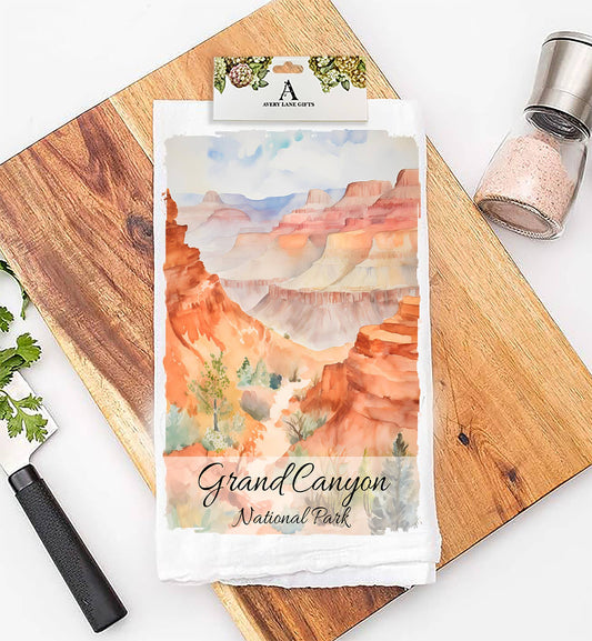 Grand Canyon National Park Arizona Flour Sack Tea Towel