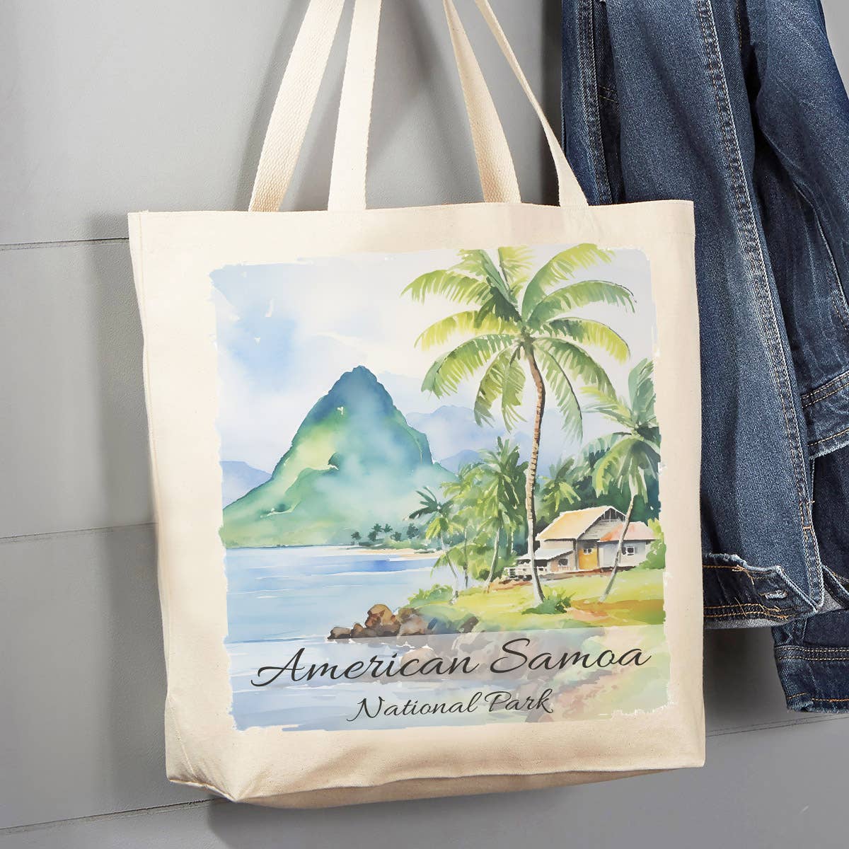 American Samoa National Park  12 oz Canvas Tote Bag