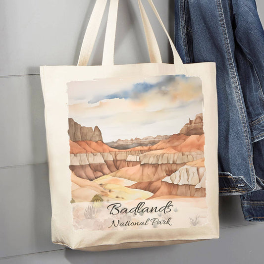 Badlands National Park South Dakota  12 oz Canvas Tote Bag