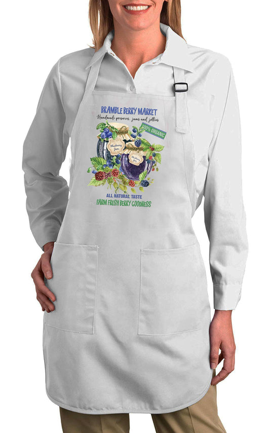 Blueberry Market 100% Organic Cotton Apron