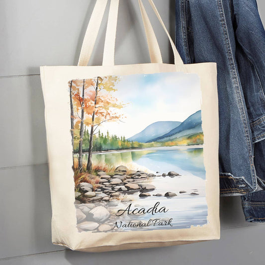 Acadia National Park Maine  12 oz Canvas Tote Bag