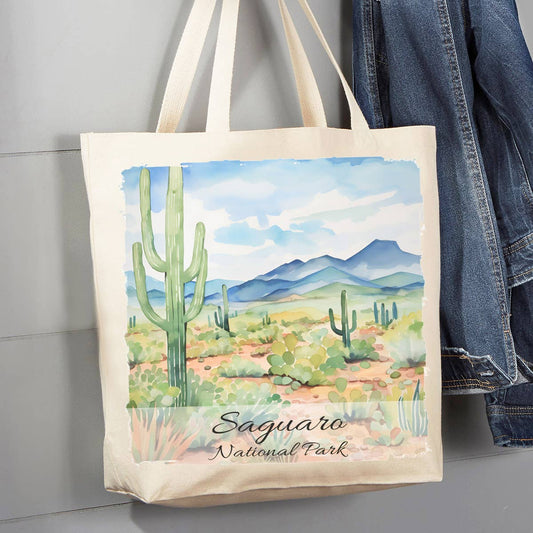 Saguaro National Park Arizonia  12 oz Canvas Tote Bag