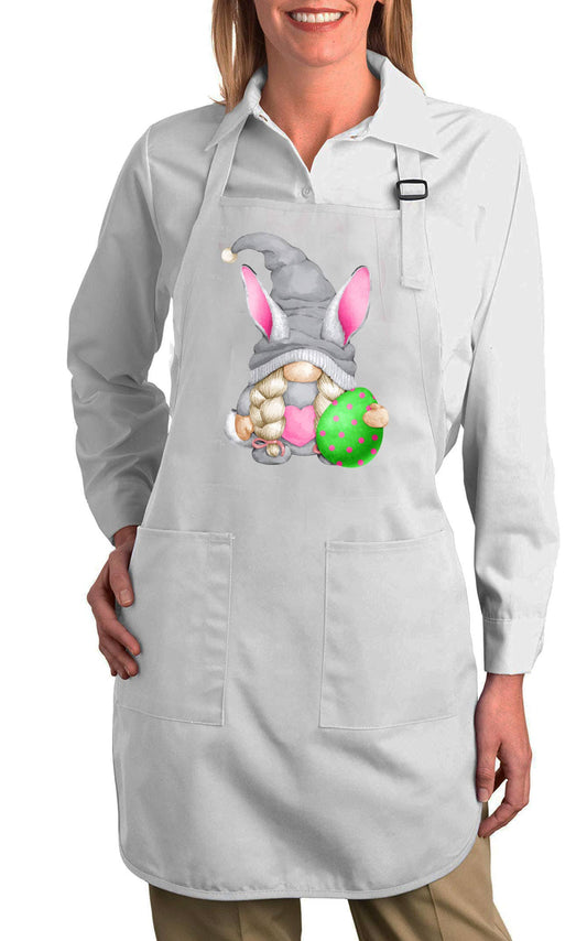 Easter Gnome Green Easter Egg Cotton Apron